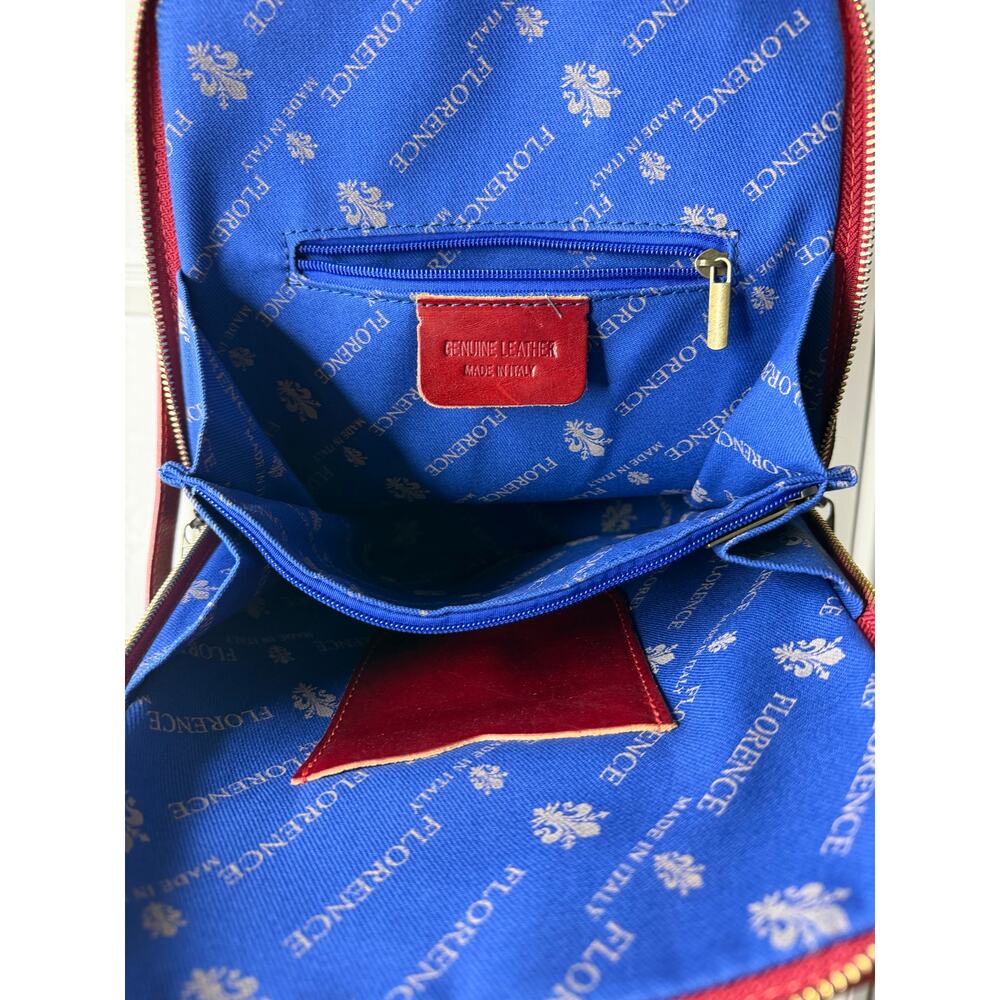 Vera Pelle Genuine Italian Leather Full Sized Backpack - Picture 9 of 11